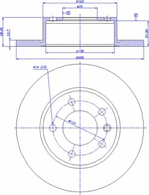 CAR 142.506 - Гальмівний диск autozip.com.ua