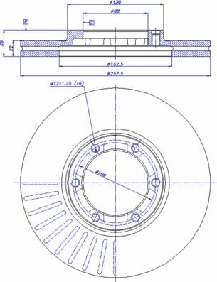 CAR 142.517 - Гальмівний диск autozip.com.ua