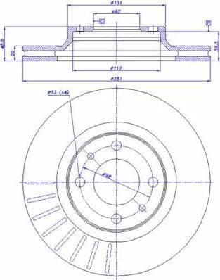 CAR 142.586 - Гальмівний диск autozip.com.ua