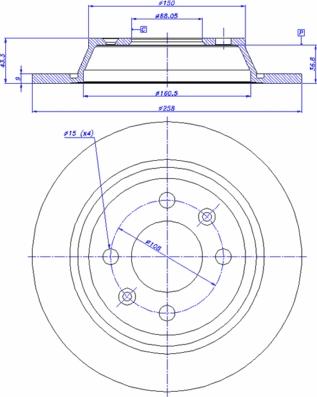 CAR 142.582 - Гальмівний диск autozip.com.ua