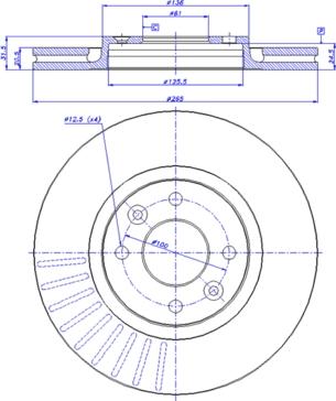 CAR 142.579 - Гальмівний диск autozip.com.ua