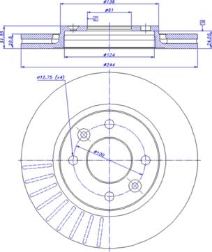 CAR 142.574 - Гальмівний диск autozip.com.ua