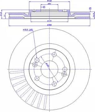 CAR 142.576 - Гальмівний диск autozip.com.ua