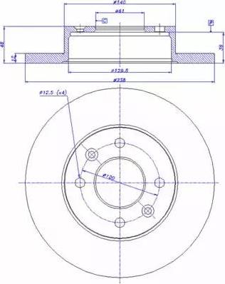 CAR 142.571 - Гальмівний диск autozip.com.ua