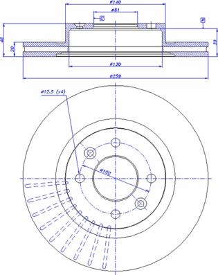 CAR 142.577 - Гальмівний диск autozip.com.ua