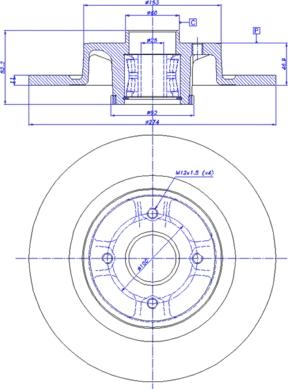 CAR 142.694 - Гальмівний диск autozip.com.ua