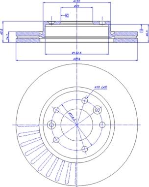 CAR 142.690 - Гальмівний диск autozip.com.ua