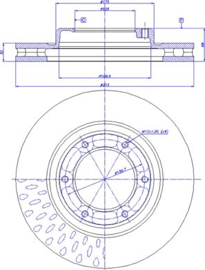 CAR 142.647 - Гальмівний диск autozip.com.ua