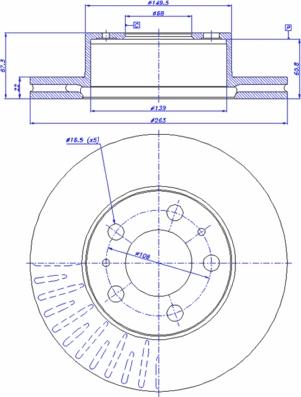 CAR 142.654 - Гальмівний диск autozip.com.ua