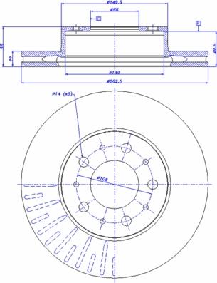 CAR 142.657 - Гальмівний диск autozip.com.ua