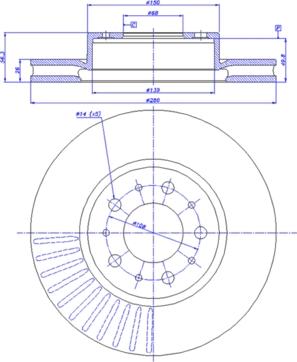 CAR 142.661 - Гальмівний диск autozip.com.ua