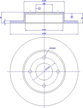 CAR 142.613 - Гальмівний диск autozip.com.ua