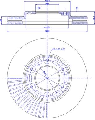 CAR 142.682 - Гальмівний диск autozip.com.ua