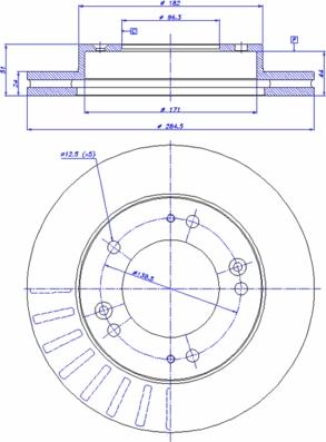 CAR 142.687 - Гальмівний диск autozip.com.ua