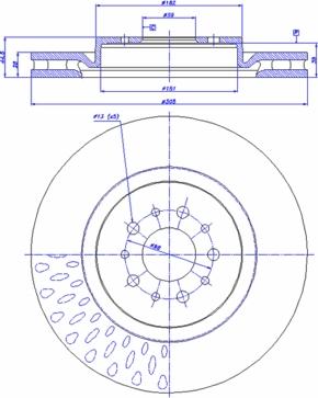 CAR 142.016 - Гальмівний диск autozip.com.ua