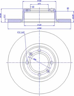 CAR 142.010 - Гальмівний диск autozip.com.ua