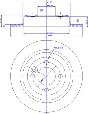 CAR 142.085 - Гальмівний диск autozip.com.ua