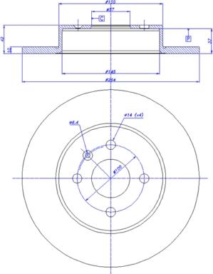 CAR 142.036 - Гальмівний диск autozip.com.ua