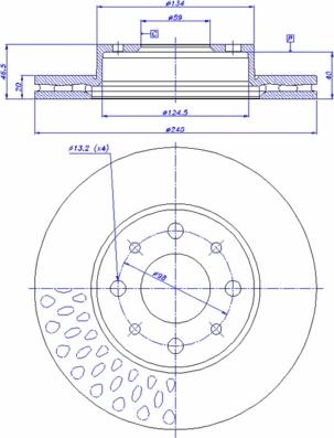 CAR 142.195 - Гальмівний диск autozip.com.ua