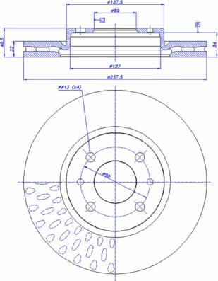 CAR 142.191 - Гальмівний диск autozip.com.ua