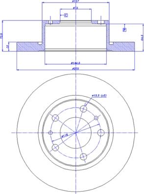 CAR 142.198 - Гальмівний диск autozip.com.ua