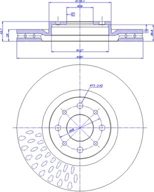 CAR 142.193 - Гальмівний диск autozip.com.ua