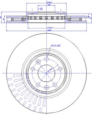 CAR 142.1494 - Гальмівний диск autozip.com.ua