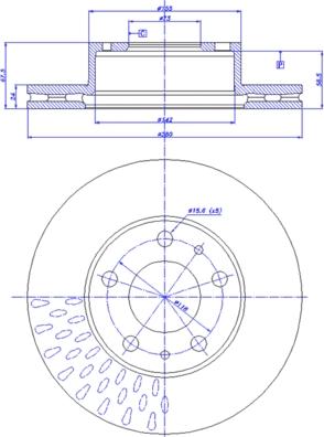 CAR 142.1491 - Гальмівний диск autozip.com.ua