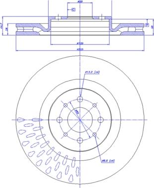 CAR 142.1441 - Гальмівний диск autozip.com.ua