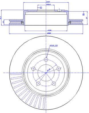 CAR 142.1447 - Гальмівний диск autozip.com.ua