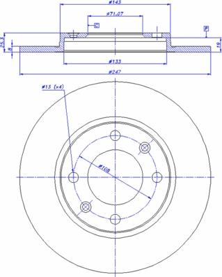 CAR 142.144 - Гальмівний диск autozip.com.ua