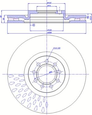 CAR 142.1456 - Гальмівний диск autozip.com.ua