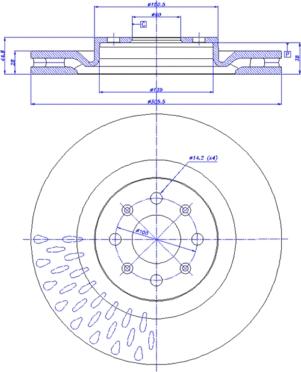 CAR 142.1450 - Гальмівний диск autozip.com.ua