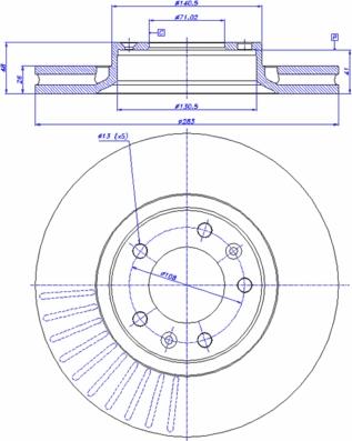 CAR 142.145 - Гальмівний диск autozip.com.ua