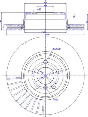 CAR 142.1466 - Гальмівний диск autozip.com.ua