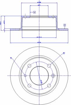 CAR 142.140 - Гальмівний диск autozip.com.ua