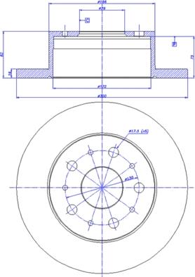 CAR 142.1418 - Гальмівний диск autozip.com.ua