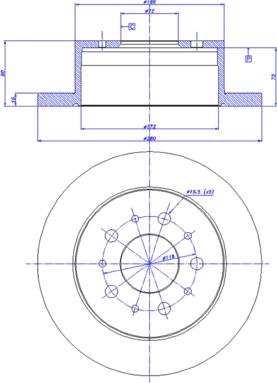 CAR 142.1413 - Гальмівний диск autozip.com.ua