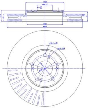 CAR 142.1481 - Гальмівний диск autozip.com.ua