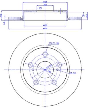CAR 142.1439 - Гальмівний диск autozip.com.ua