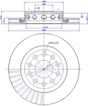 CAR 142.1429 - Гальмівний диск autozip.com.ua