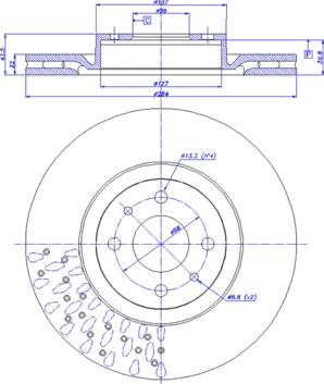 CAR 142.1470 - Гальмівний диск autozip.com.ua