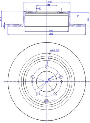 CAR 142.1478 - Гальмівний диск autozip.com.ua