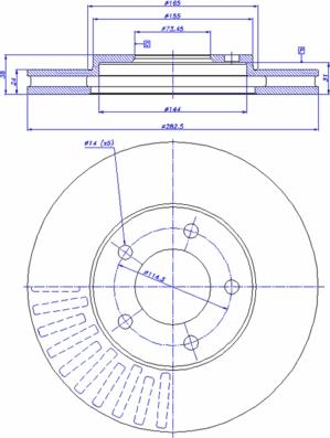 CAR 142.147 - Гальмівний диск autozip.com.ua