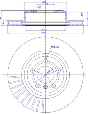 CAR 142.1592 - Гальмівний диск autozip.com.ua