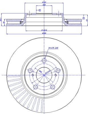 CAR 142.1542 - Гальмівний диск autozip.com.ua