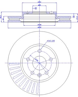 CAR 142.1554 - Гальмівний диск autozip.com.ua