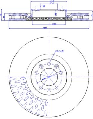 CAR 142.1553 - Гальмівний диск autozip.com.ua