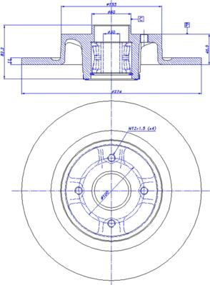 CAR 142.1509 - Гальмівний диск autozip.com.ua