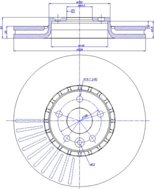 CAR 142.1505 - Гальмівний диск autozip.com.ua